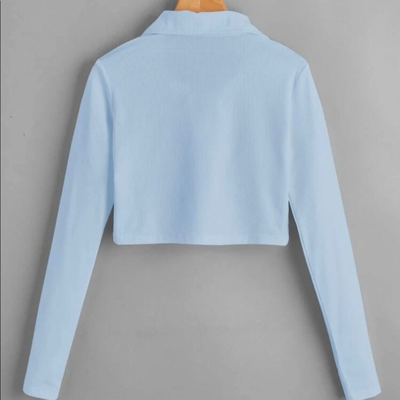 LONG SLEEVE CROP TOP - Picture 3 of 3